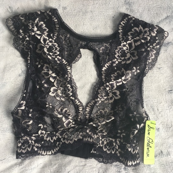 Sam Edelman Cap Sleeve Lace Bralette - Picture 4 of 5